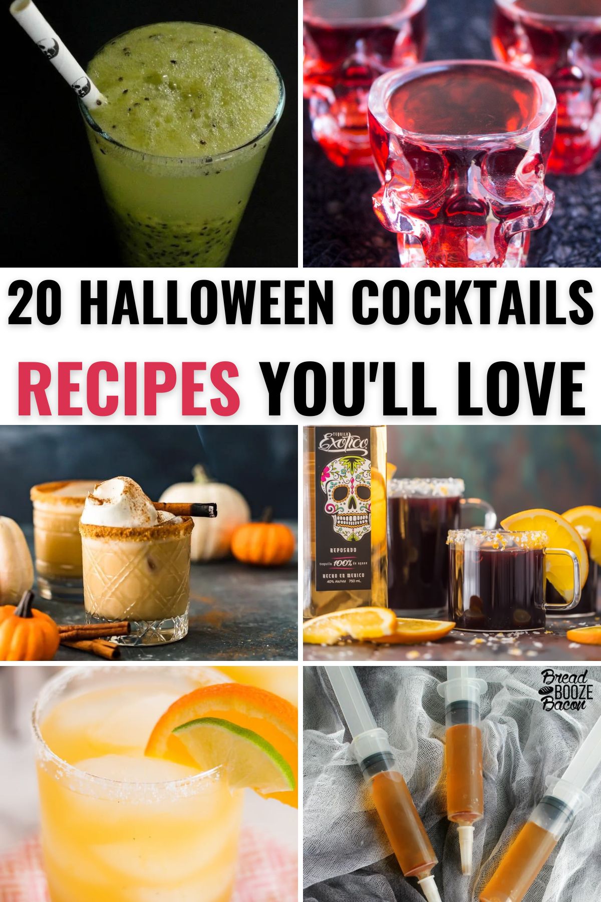 a collection of 20 wicked halloween cocktails 