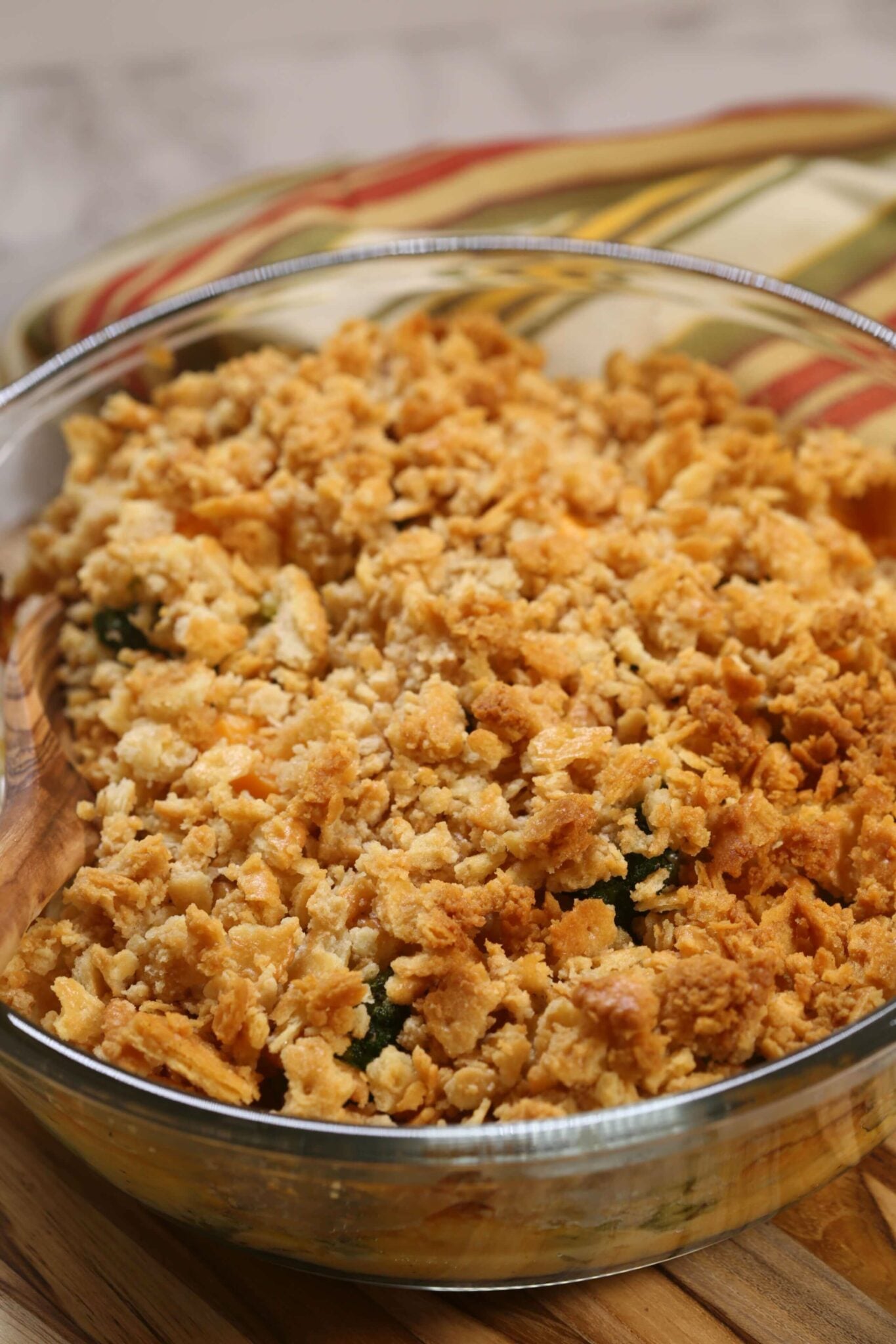 Easy Broccoli Casserole with Ritz Crackers