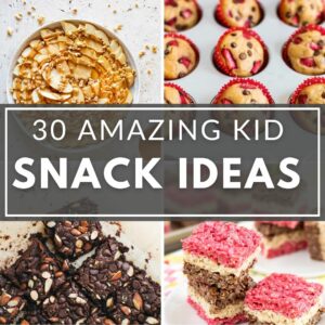 A collection of kid snack ideas.