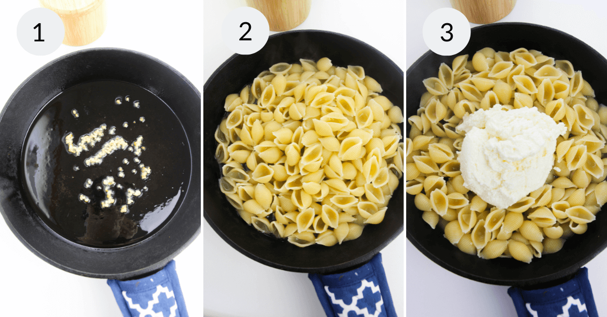 Making the pasta.
