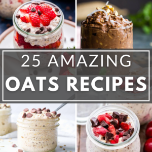 A collection of oats in a jar recipes