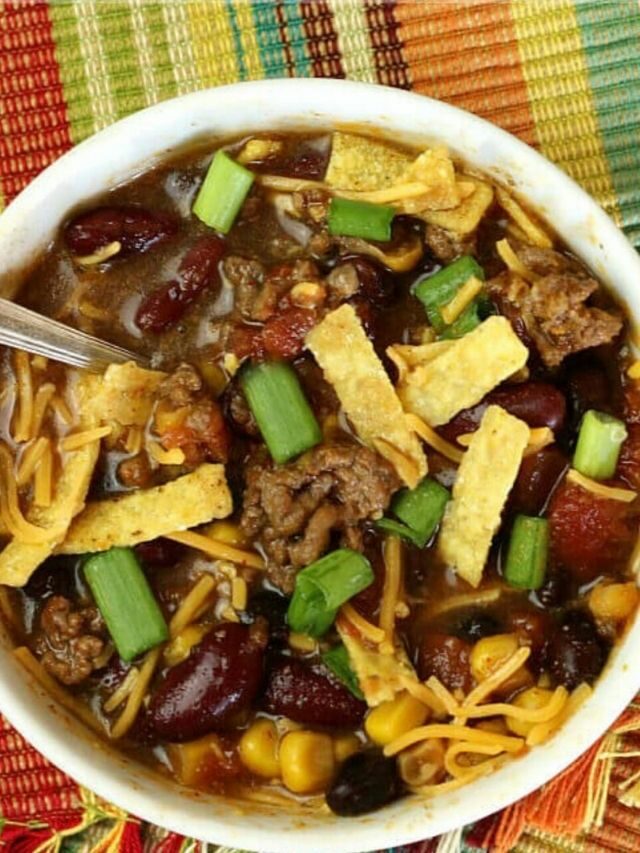 SLOW COOKER TACO CHILI