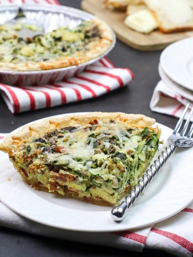 SPINACH AND BACON QUICHE