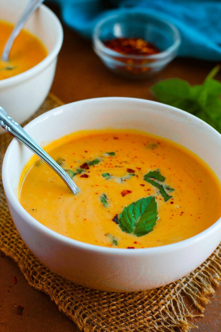 Sweet Potato and Pumpkin Soup