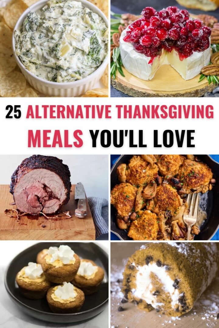 A collection 25 alternative thanksgiving meals