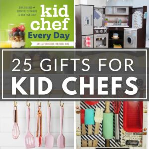 A collection of gifts for kid chefs
