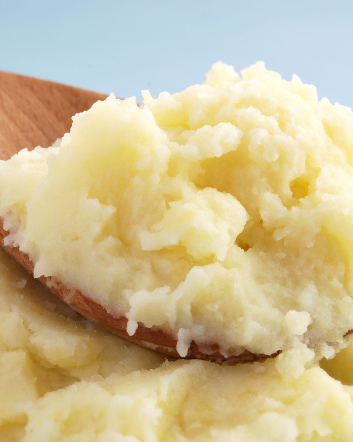 A spoonful of the mashed potatoes.