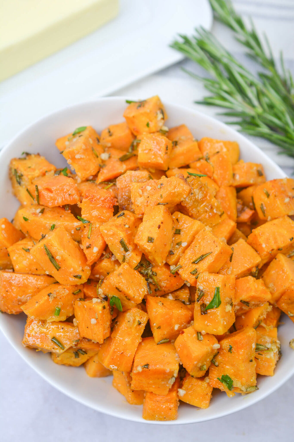Savory Roasted Sweet Potatoes with Rosemary