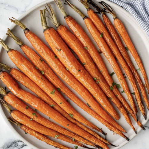 Healthy glazed carrots