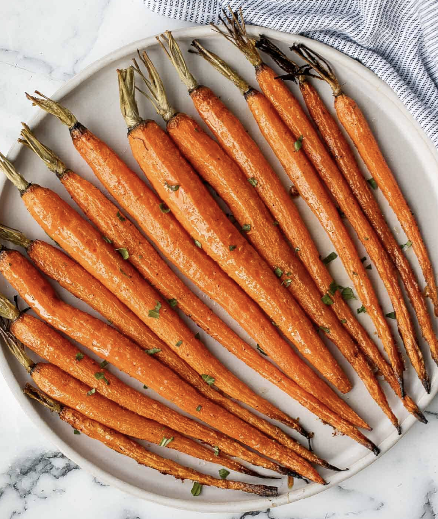 Healthy glazed carrots