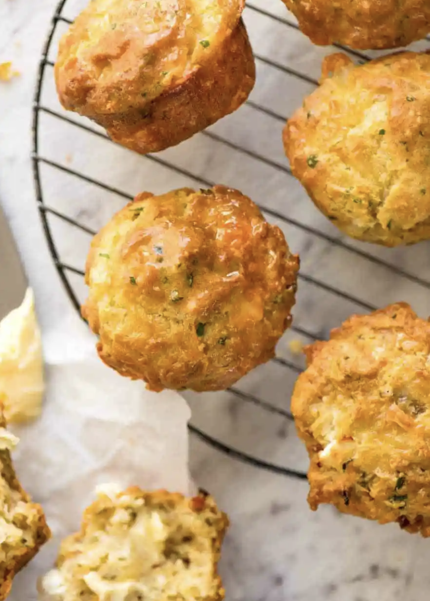 Savory and Crispy Cheese Muffins