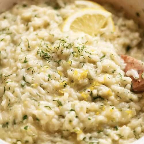 Creamy and delicious lemon and herb risotto