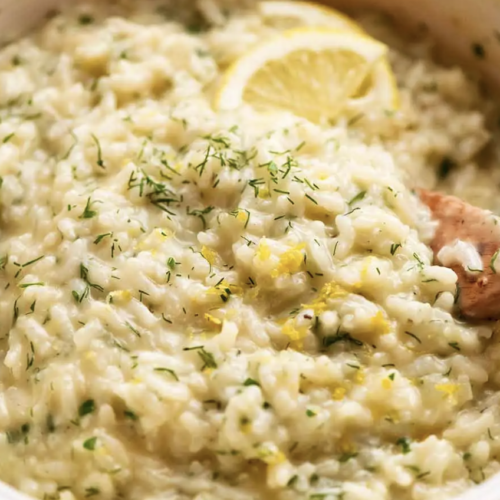 Creamy and delicious lemon and herb risotto