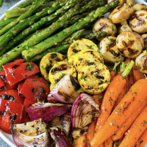 Healthy and delicious grilled vegetables