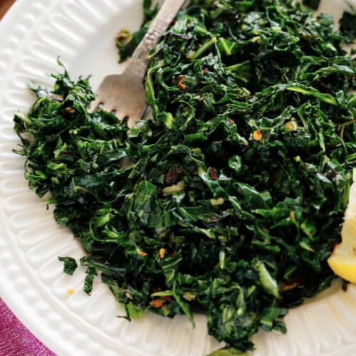 Healthy and tasty collard greens
