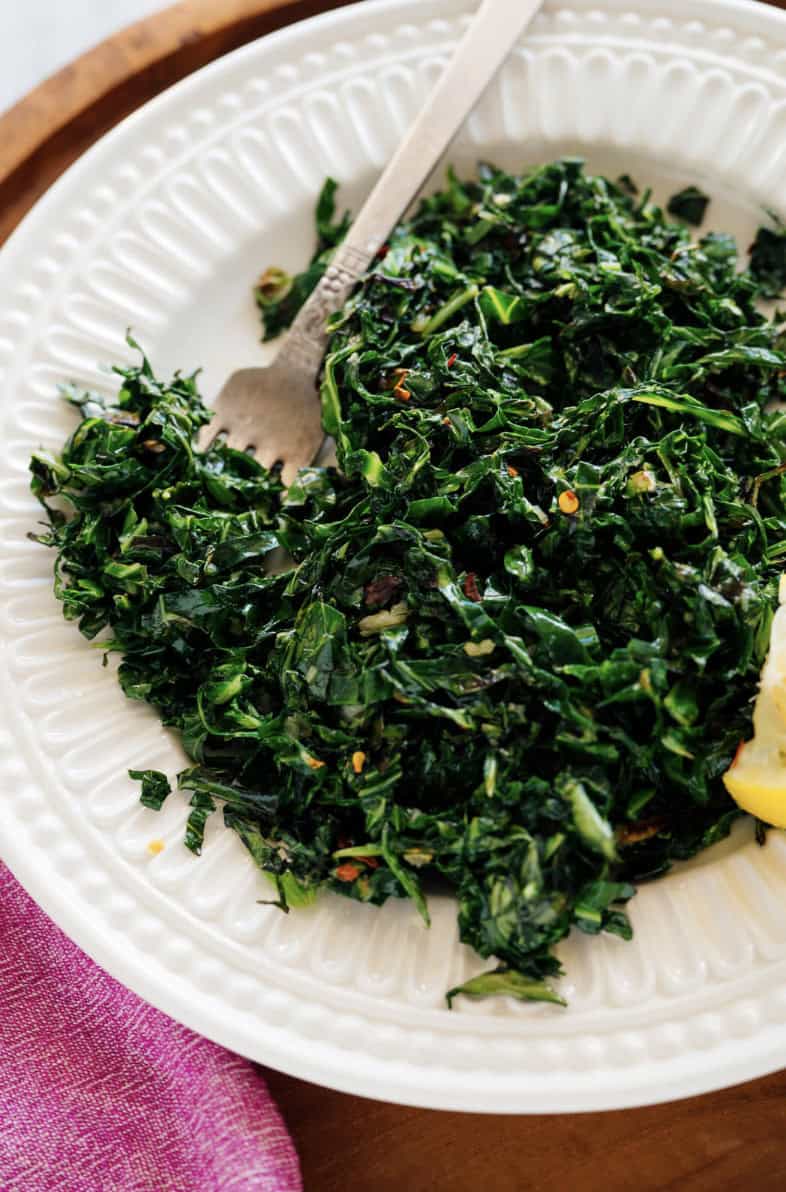 Healthy and tasty collard greens