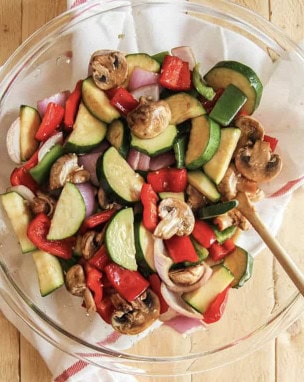 Delicious grilled vegetables