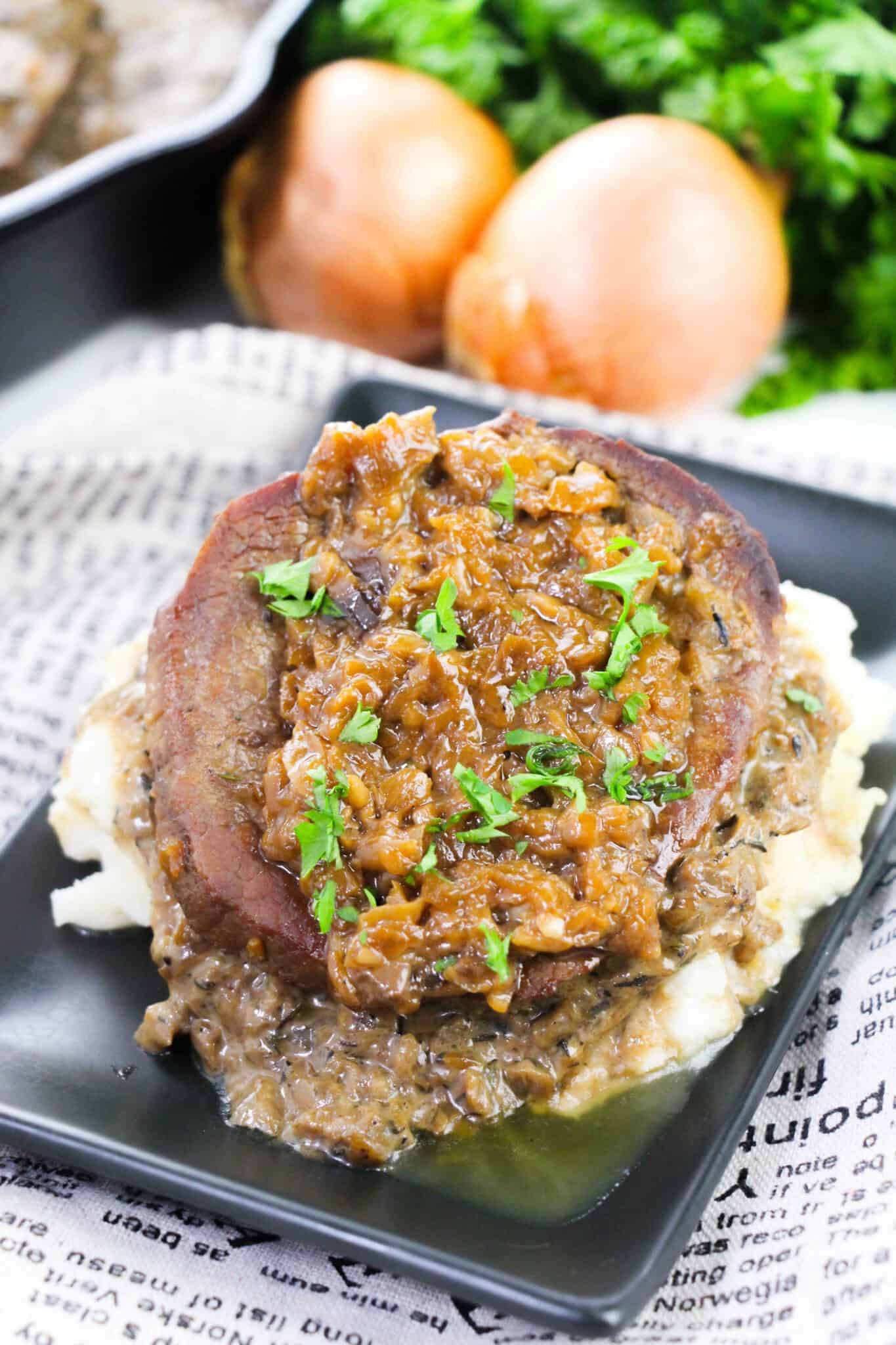 A close up on the meat.