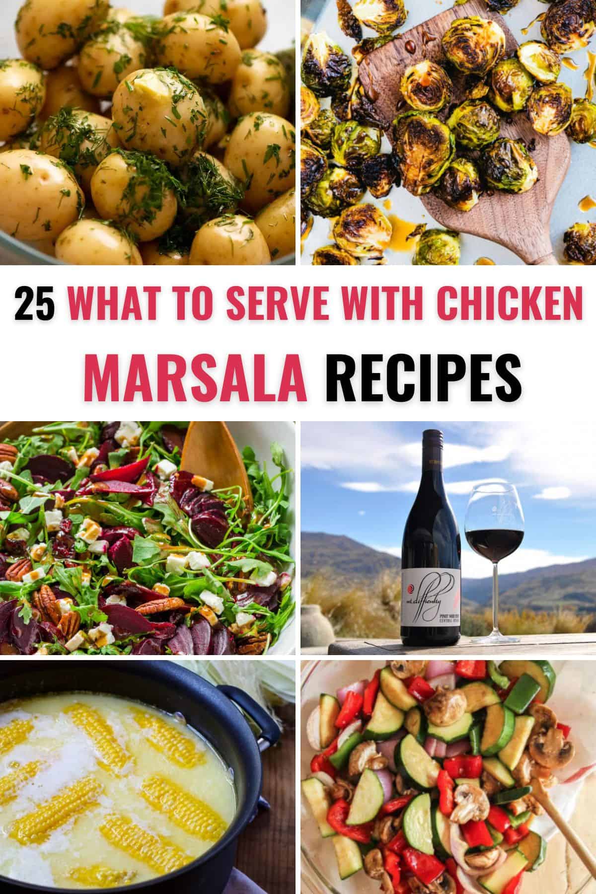 A collection of recipes to serve with chicken marsala.
