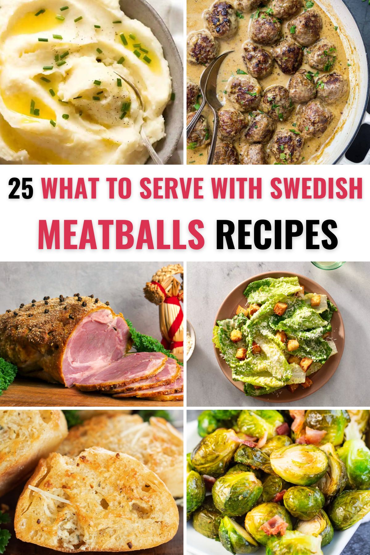 Recipe collection of what to serve with Swedish meatballs