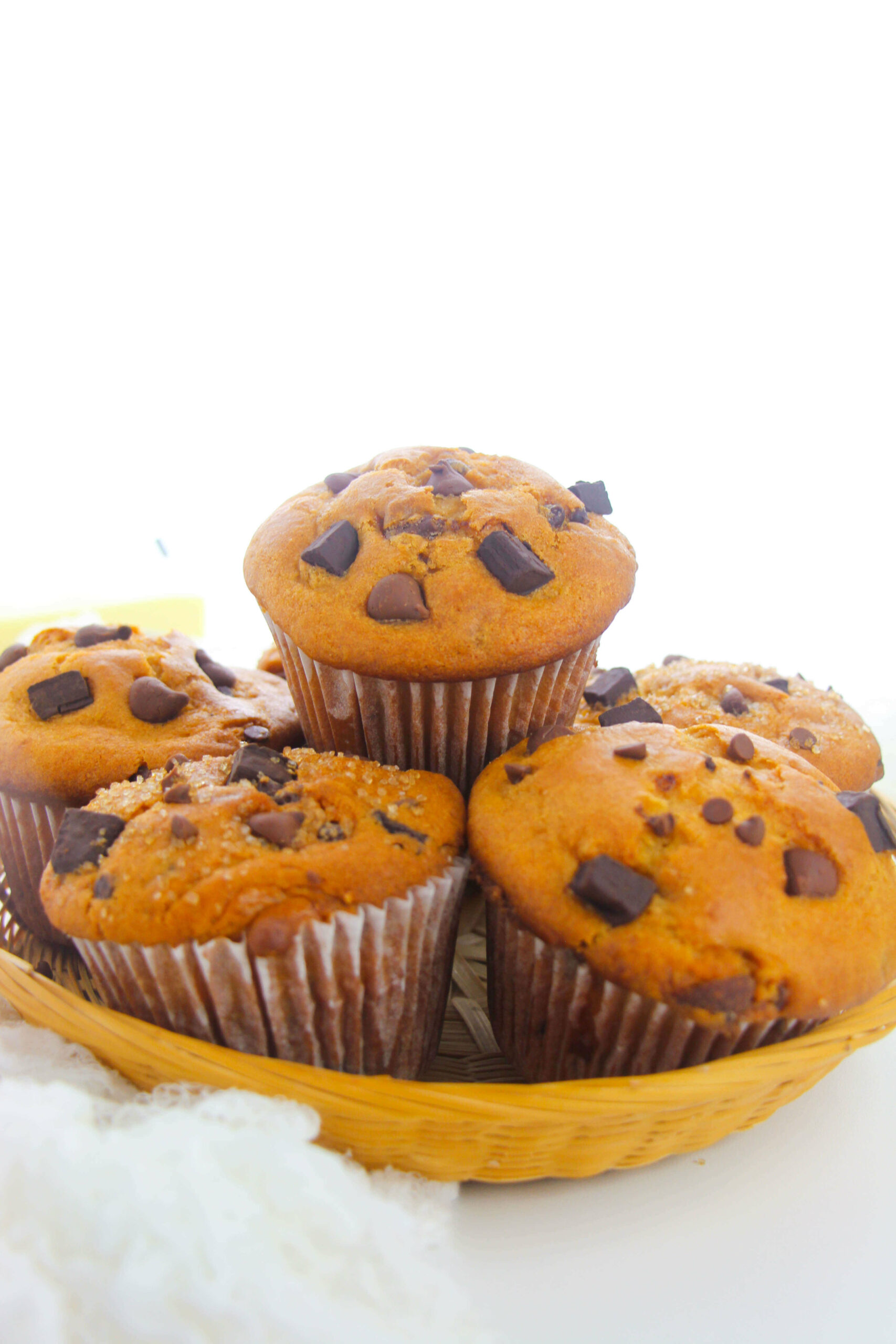 Chocolate Chips Muffins with sour cream.