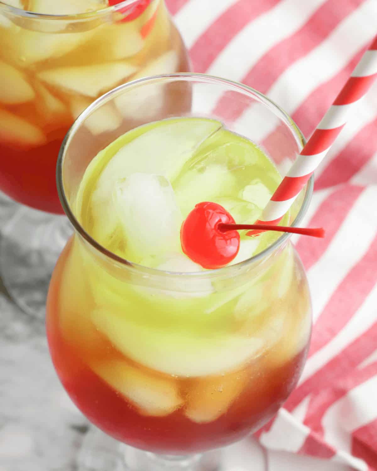 Christmas Morning Punch in a glass.