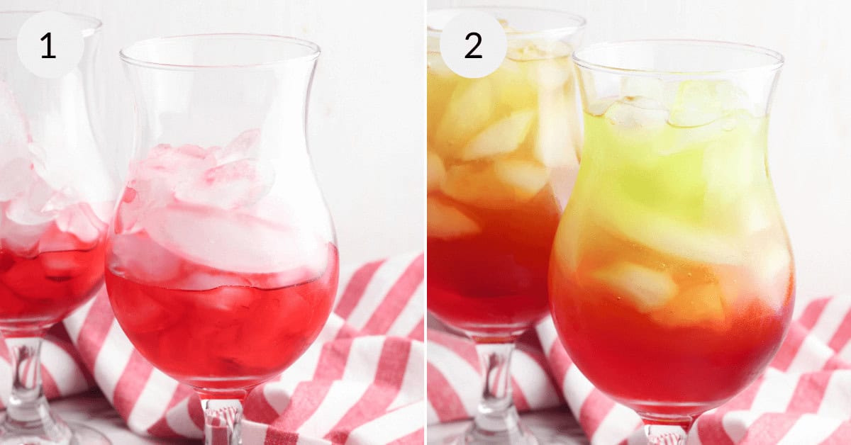 Making the Christmas punch.