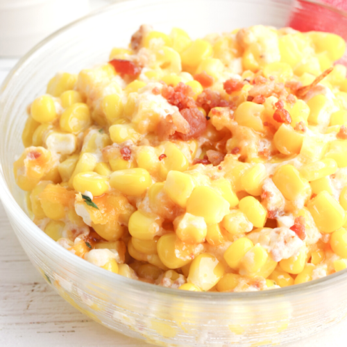 Cream Cheese Corn Casserole with Bacon - WEBSTORY COVER