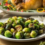 Side dish of the brussel sprouts.