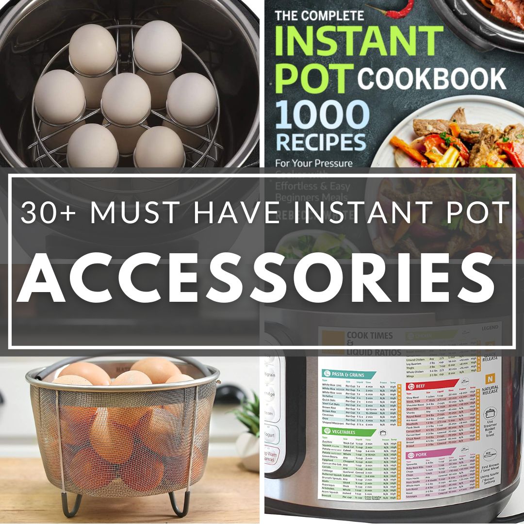 Pot Accessories - 6 Pcs Accessories Set Fits InstantPot 5, 6, 8 Qt Pressure  Cooker, Steamer Basket/Egg Steamer Rack/Non-Stick Springform Pan/