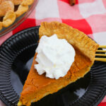 Close up on the Old Fashioned Pumpkin Pie.