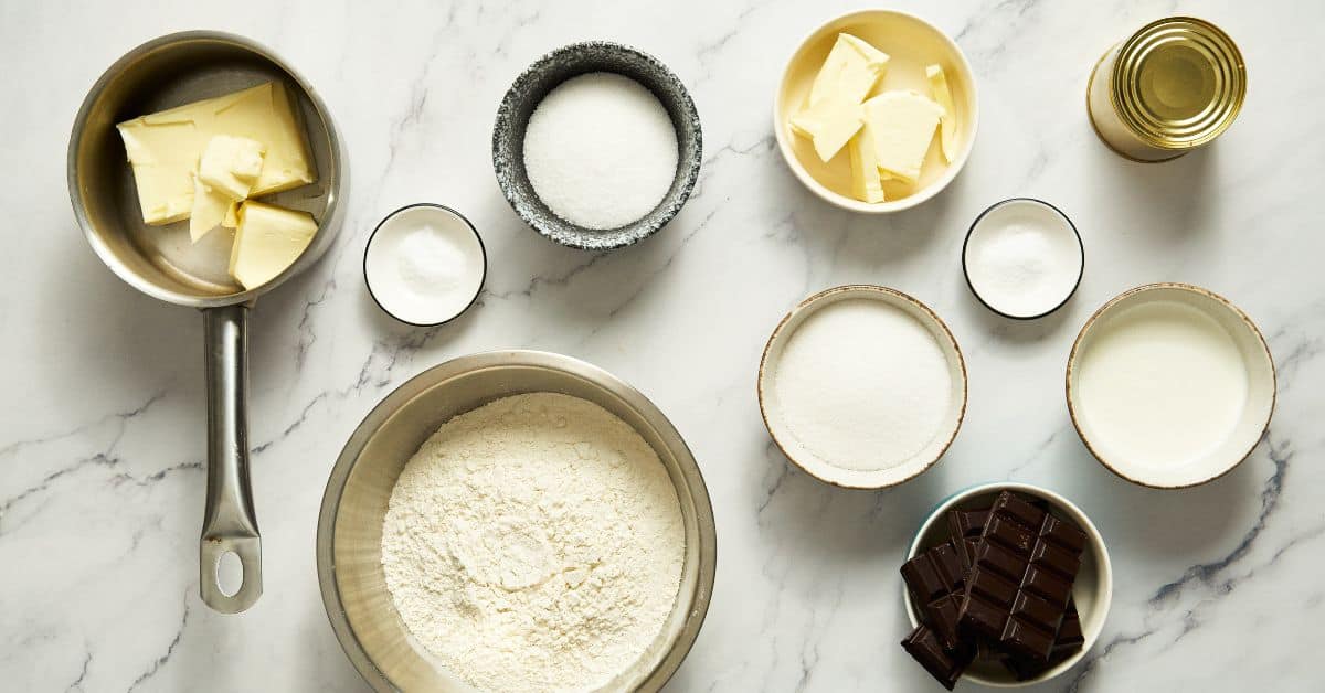 Ingredients for cookies.