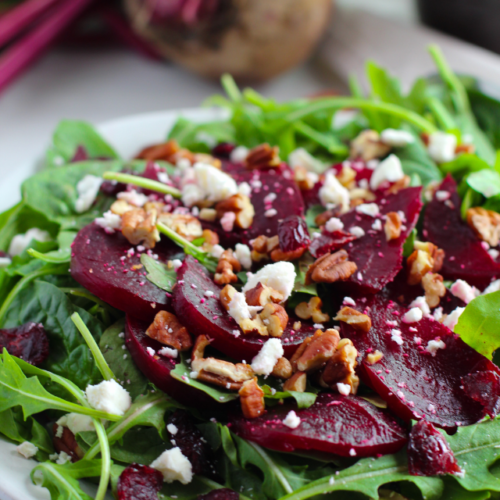 Roasted Beetroot Salad with Feta and Balsamic - WEBSTORY COVER