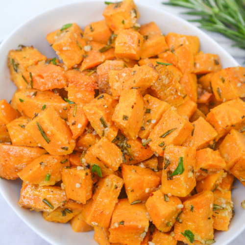 Savory Roasted Sweet Potatoes with Rosemary - WEBSTORY COVER