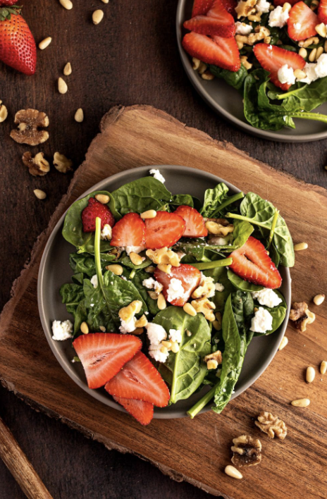 Sweet and Healthy Strawberry Goat Cheese Salad
