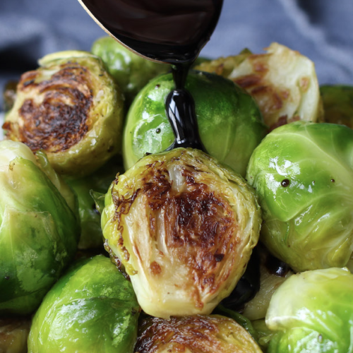 Delicious Roasted Balsamic Brussel Sprouts