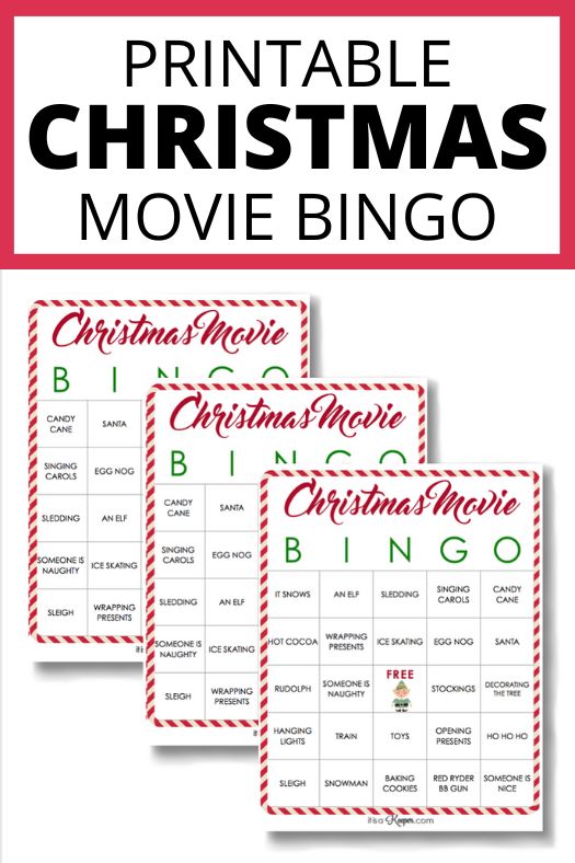 Christmas Movie Bingo Printable - It Is a Keeper