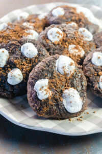 Cocoa Cookies on a white plate.