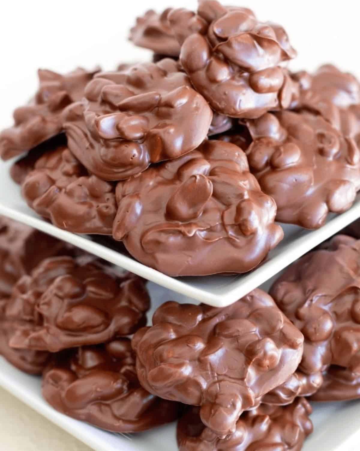 A tiered platter of candy.