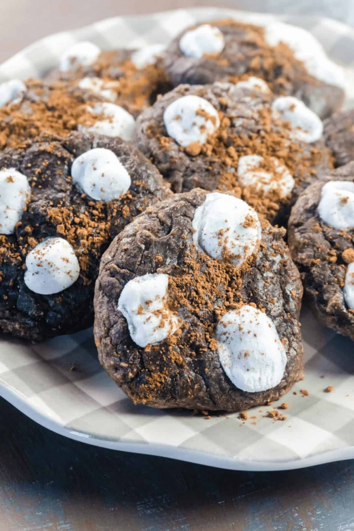A group of the finished treat pn a white dish.