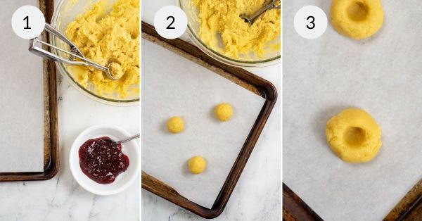 Rolling and pressing the thumbprint.