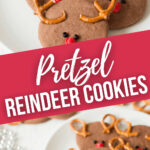 Pretzel Reindeer Cookies