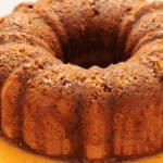 A close up on the finished bundt.