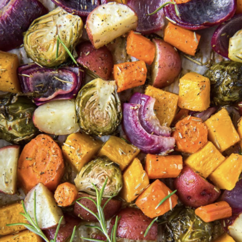 Delicious roasted vegetables