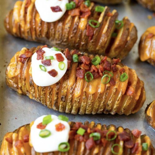 Crispy and flavorful hasselback potatoes