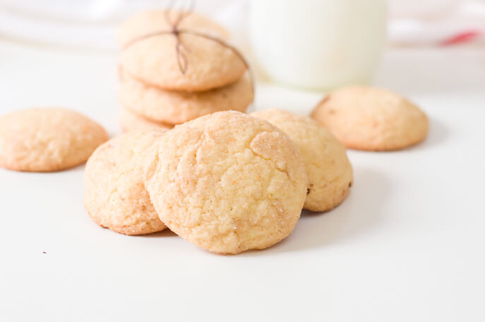 A stack of the Snickerdoodles with Cake Mix.