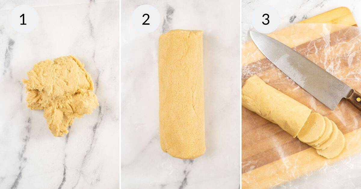 Creating the log and slicing the cookies.