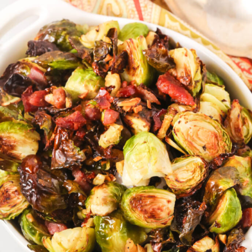 Crispy Brussels Sprouts with Prosciutto - WEBSTORY COVER