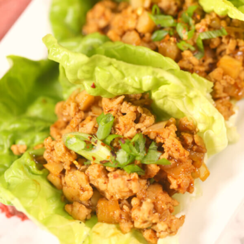 Ground Chicken Lettuce Wraps - WEBSTORY COVER