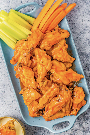 crispy and delicious air fryer buffalo chicken wings
